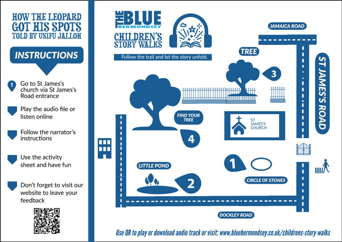 childrens story walk map how the leopard got his spots